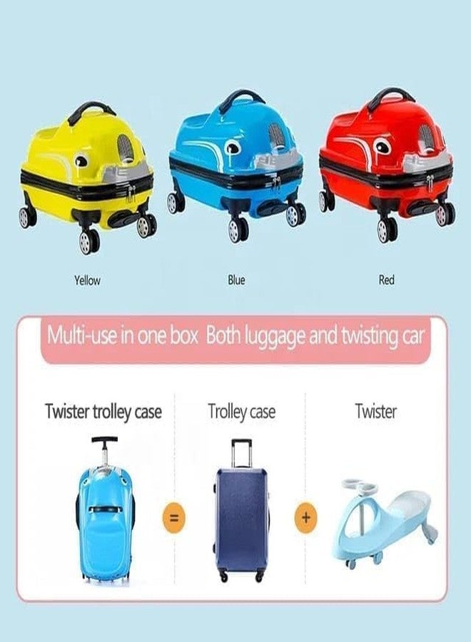 TONICTOYS حقيبة سفر أنيقة للأطفال من تونيك تويز، مقاس 18 بوصة، محمولة، بعجلات متعددة الألوان (حقيبة ترولي للأطفال للسيارة) - Image 2